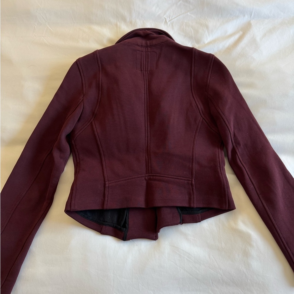 💕5 items for $50💕 Zara trafaluc maroon moto biker jacket - Picture 5 of 6